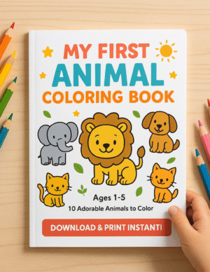 My First Animal Coloring Book